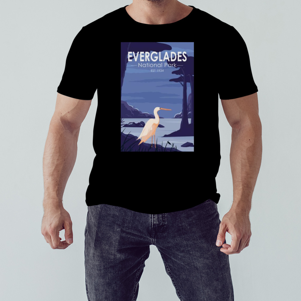 Everglades National Park Egret Vintage shirt