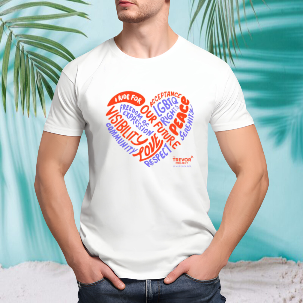 The trevor project pride ride shirt