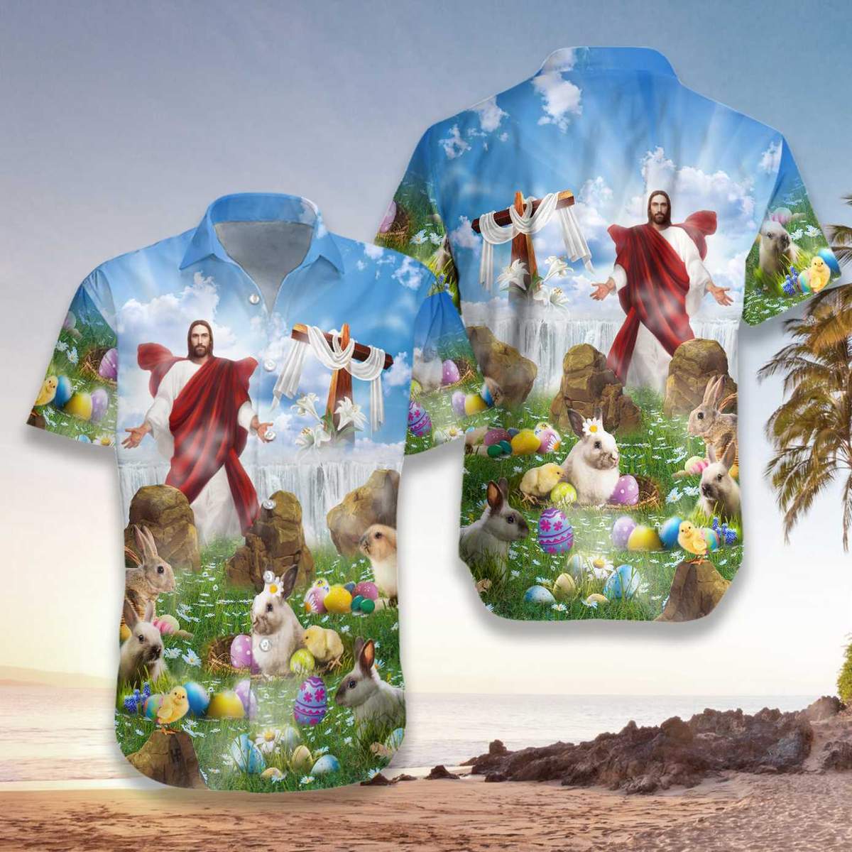 Happy Easter Jesus Is Risen Hawaiian Shirt