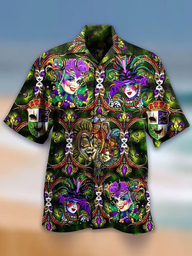 Happy Mardi Gras Unisex Hawaiian Shirt