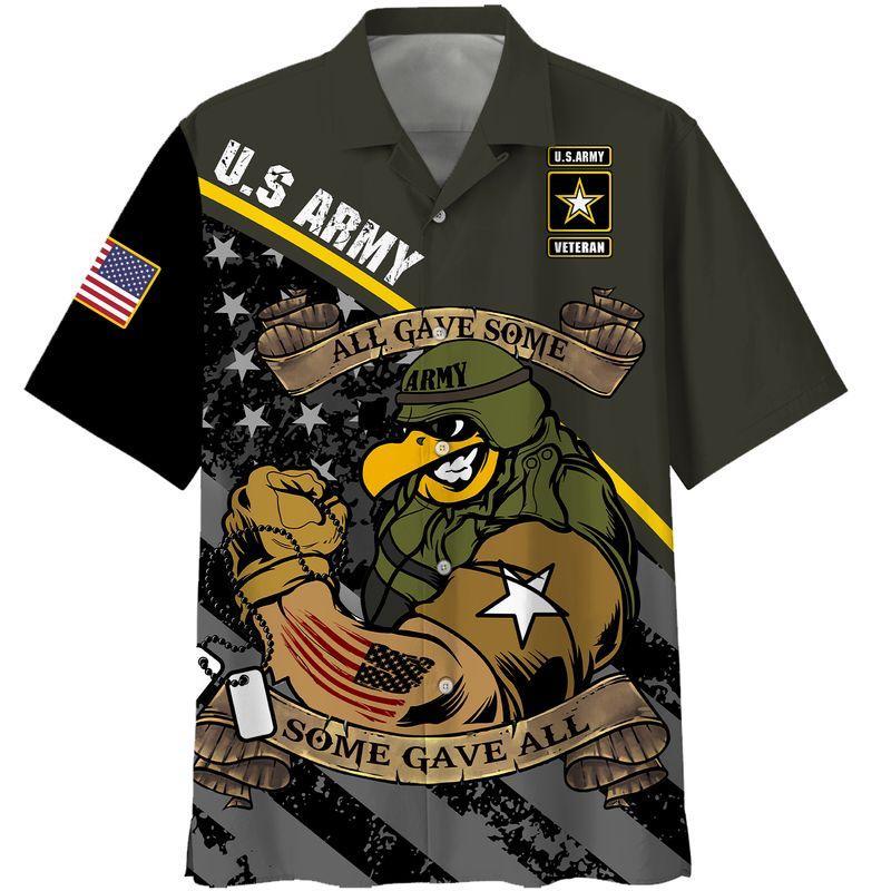 Happy Memorial Day Army Veteran Hawaiian Shirt