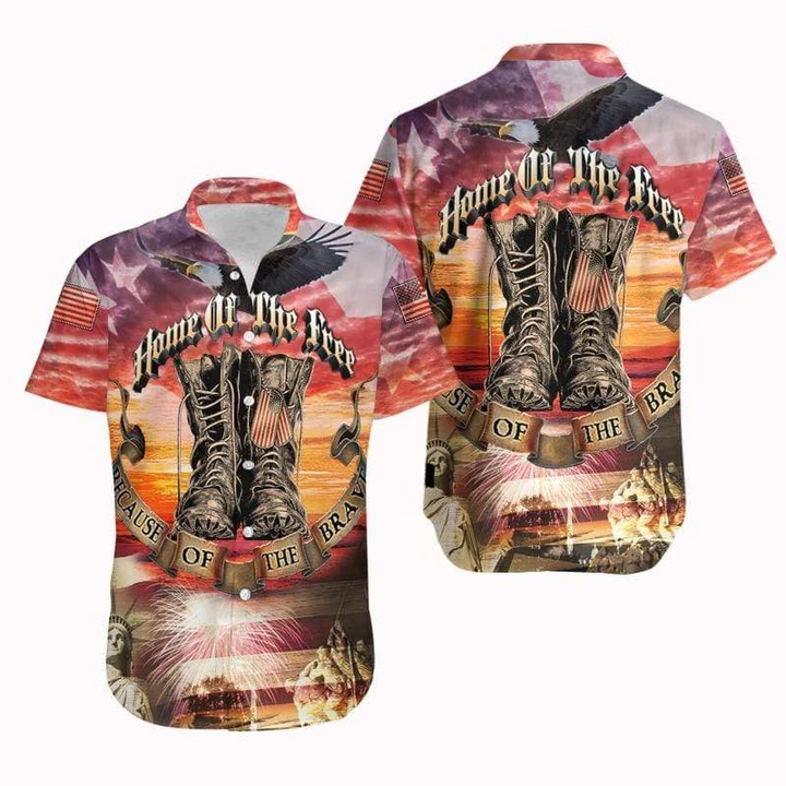 Home Of The Free Hawaiian Shirts