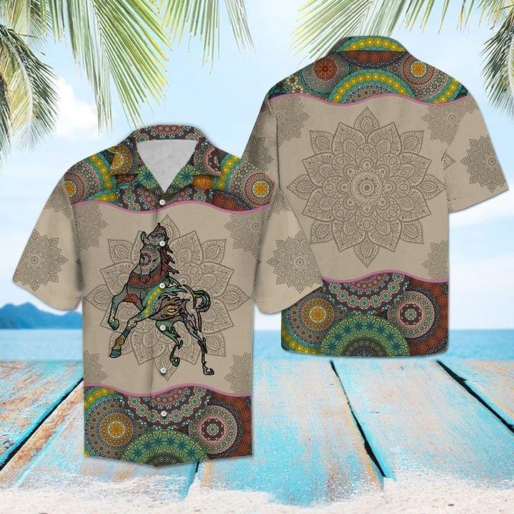 Horse Mandala Hawaiian Shirt