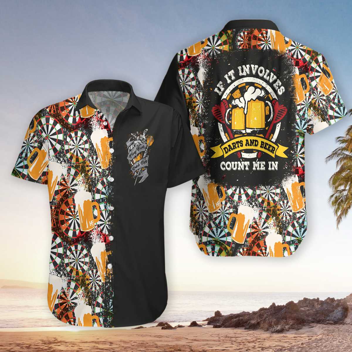 If It Involves Darts And Beer Count Me In Hawaiian Shirt