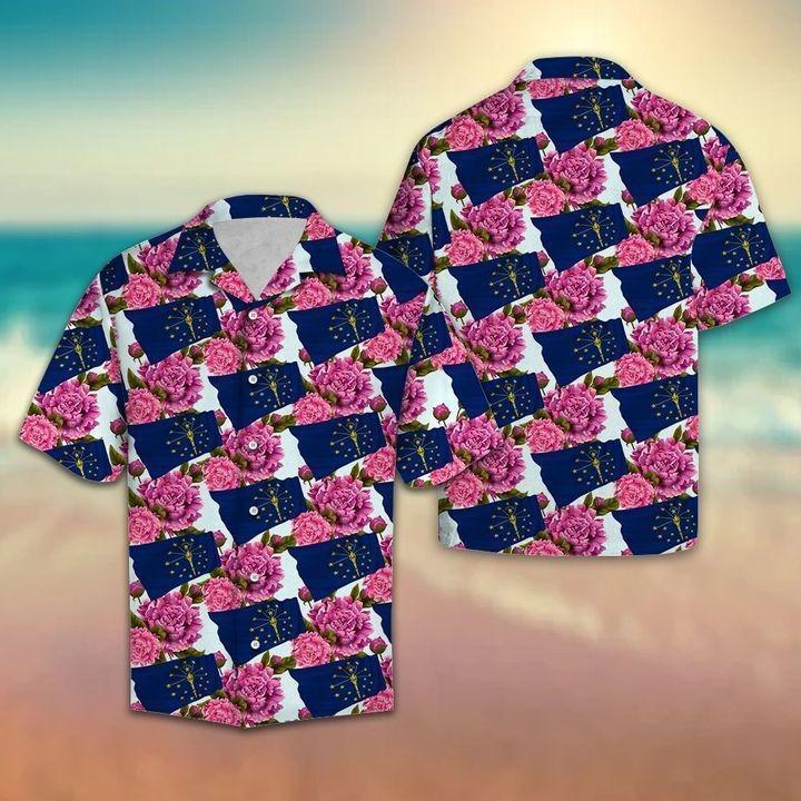 Indiana Peony Hawaiian Shirt