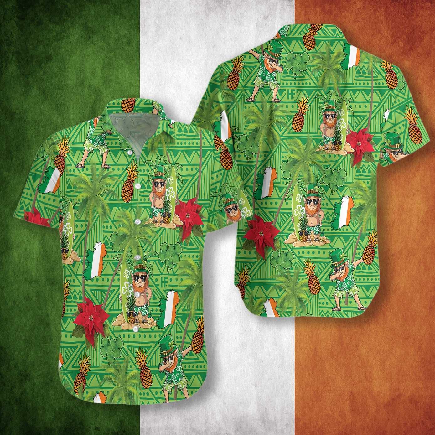 Irish Proud Leprechaun Saint Patrick_S Day Hawaiian Shirt