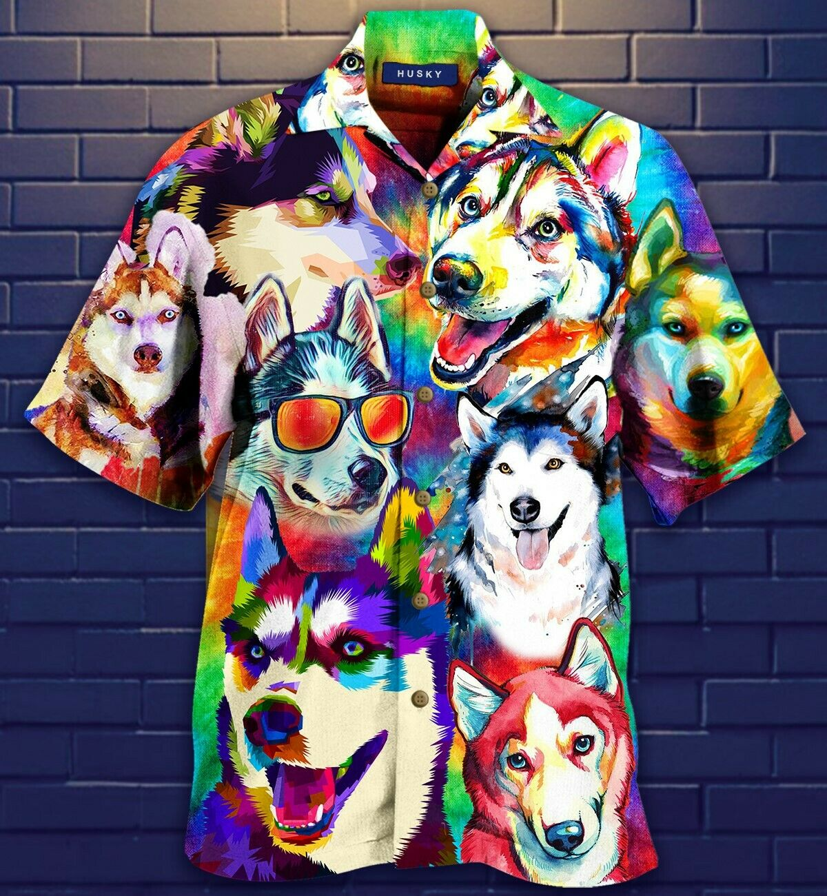 It_S A Husky Not A Freaking Wolf Hawaiian Shirt