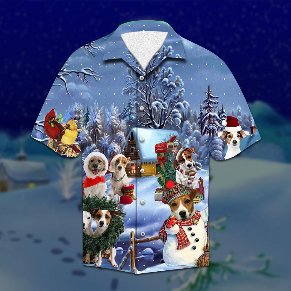 Jack Russell Christmas Hawaiian Shirt