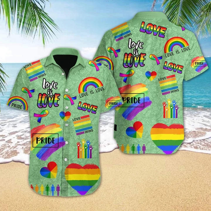 Lgbt Love Is Love Hawaiian Shirt