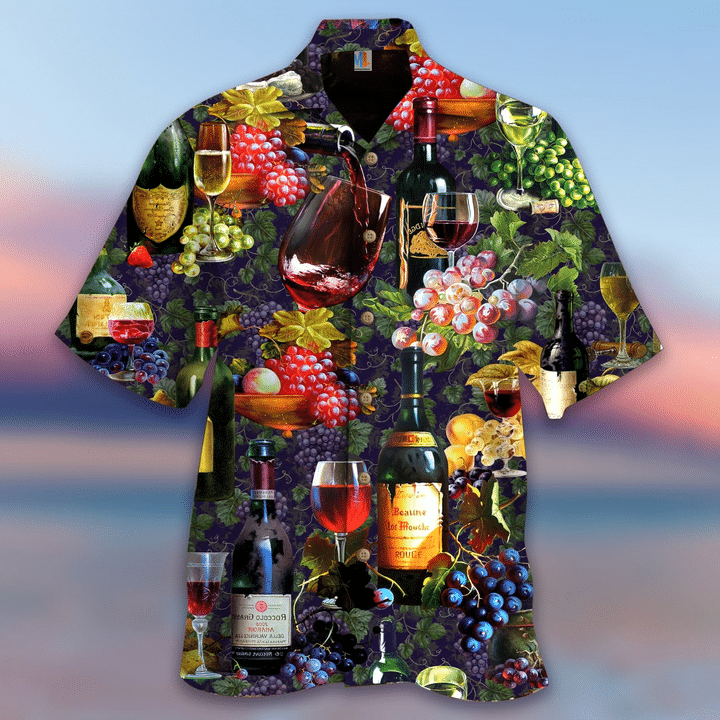 Life Is Better With A Glass Of Wine Hawaiian Shirt
