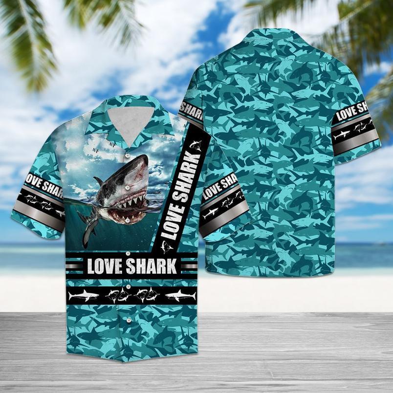 Love Shark Hawaiian Shirt