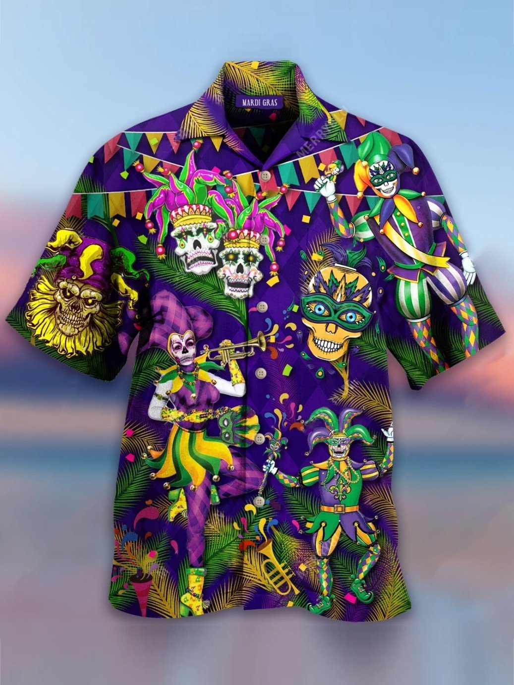 Mardi Gras Hawaiian Shirt