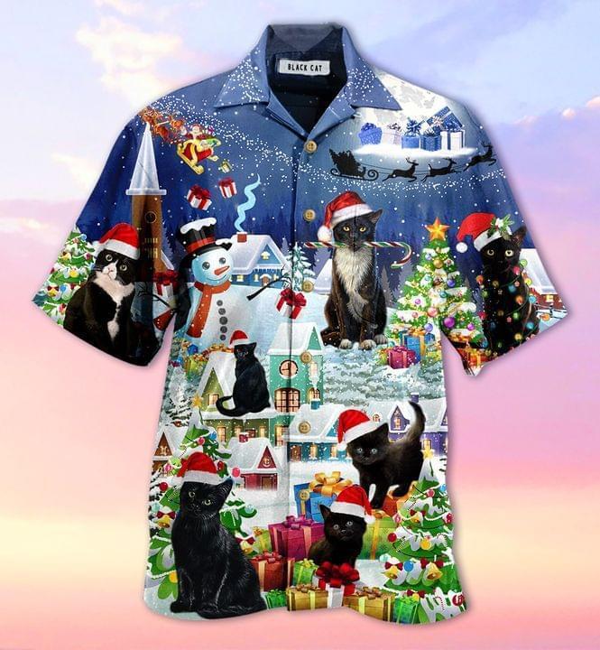 Merry Catmas Hawaiian Shirt