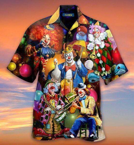 More Clown Less Frownin_ Hawaiian Shirt