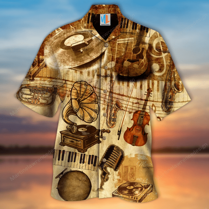 Musical Instruments Hawaiian Shirt