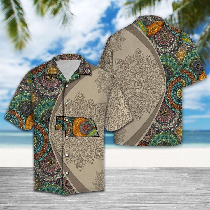 Nebraska Mandala Hawaiian Shirt