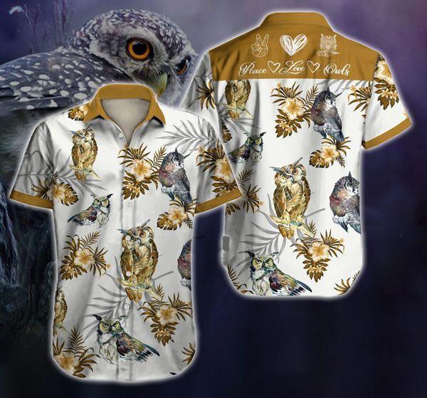 Owl Hawaiian Shirt Unisex