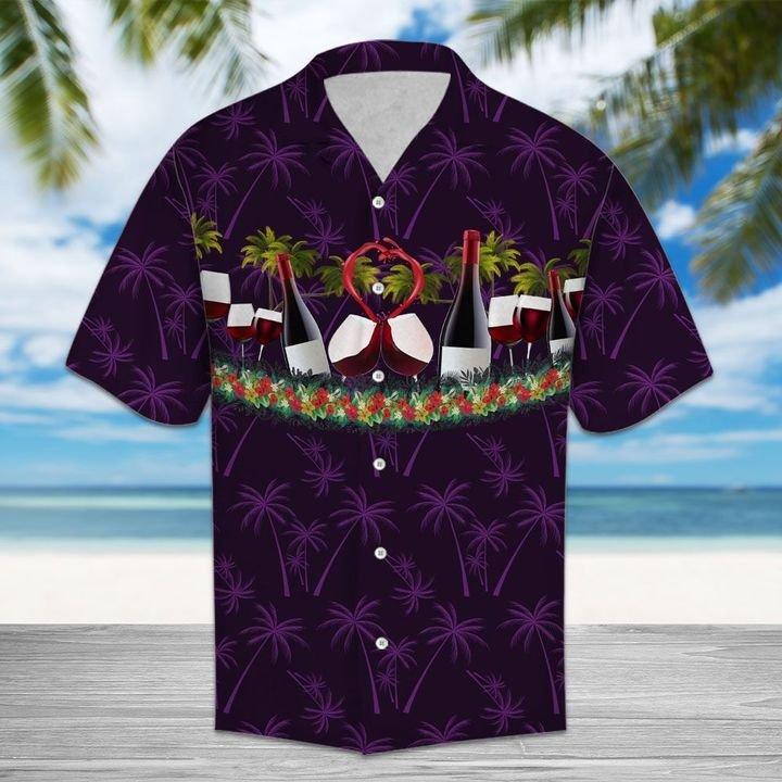 Paradise Red Wine Hawaiian Shirts