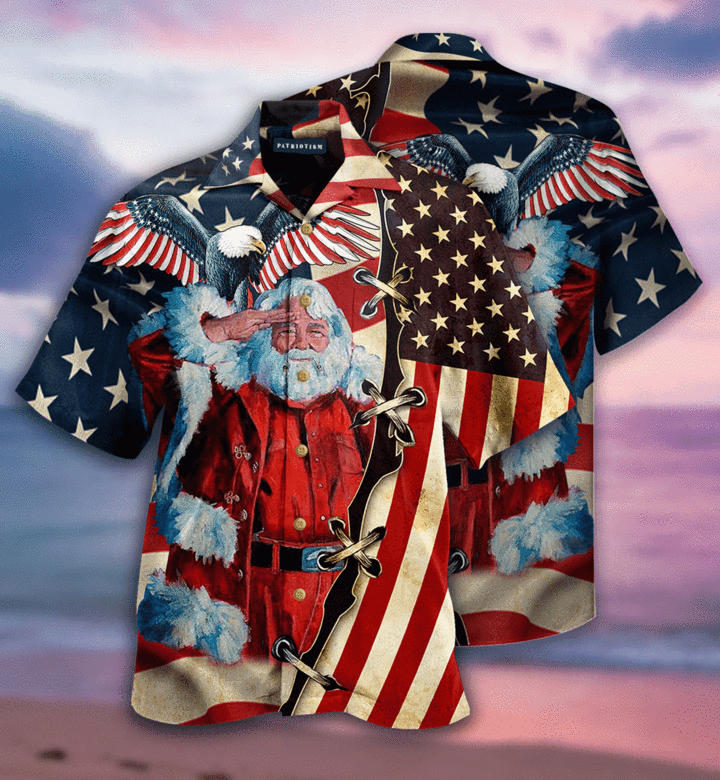 Patriotism America Christmas Hawaiian Shirt