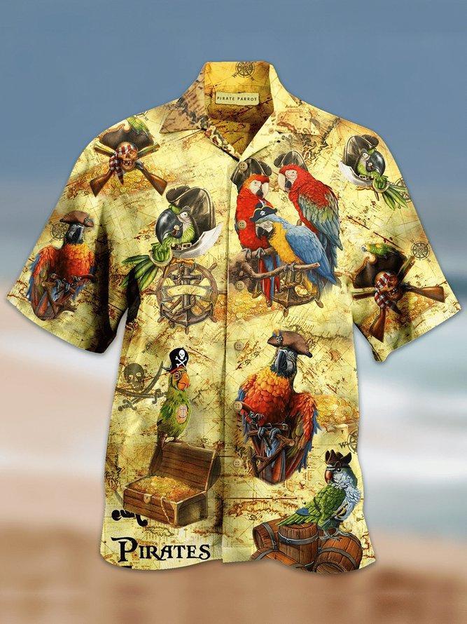 Pirate Parrot Hawaiian Shirt