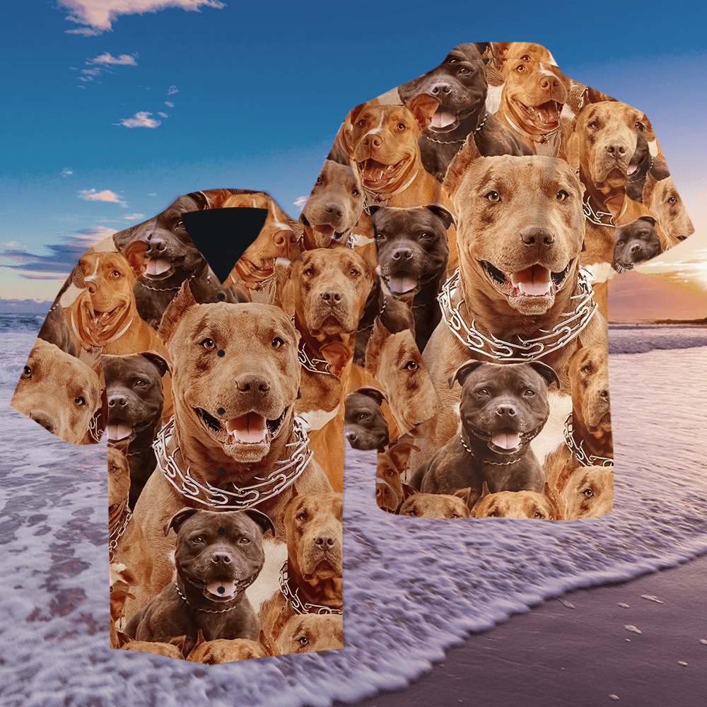 Pitbull Hawaiian Shirt
