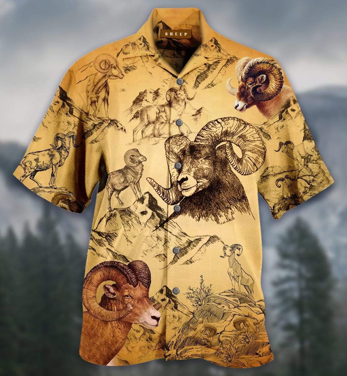 Sheep Vintage Hawaiian Shirt