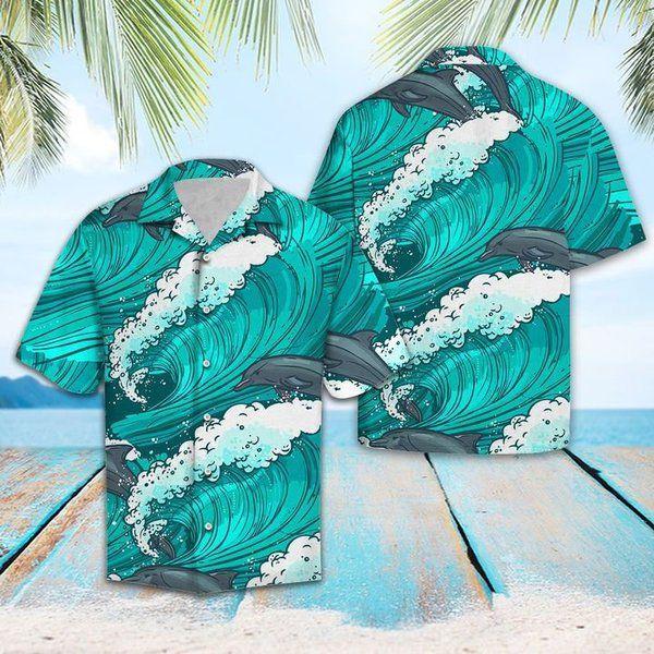 Top Dolphin Hawaiian Shirt