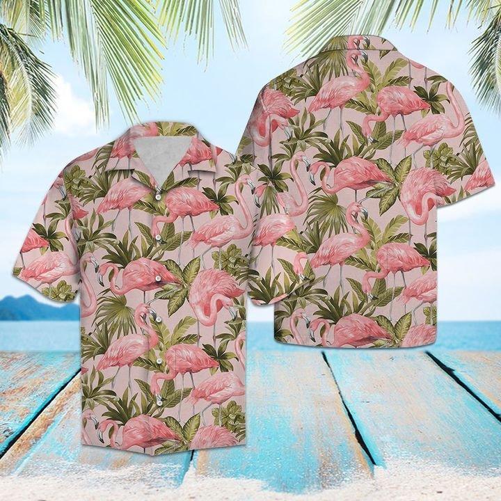 Top Flamingo Hawaiian Shirt