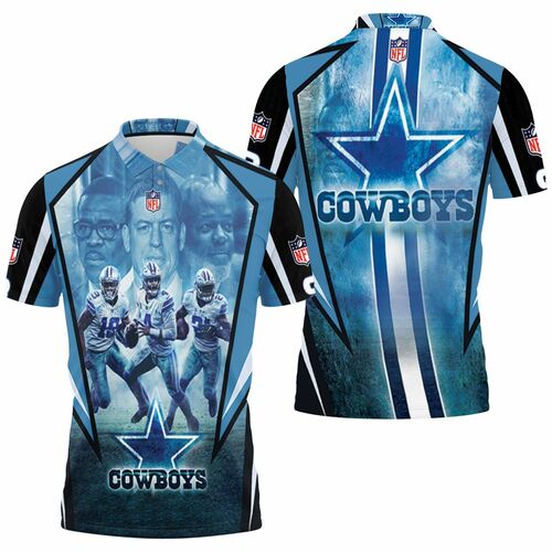 Dallas Cowboys Amari Cooper 19 Dak Prescott 4 Ezekiel Elliott 21 3d 3D All Over Print Polo Shirt Dallas Cowboys Amari Cooper 19 Dak Prescott 4 Ezekiel Elliott 21 3d 3D All Over Print Polo Shirt
