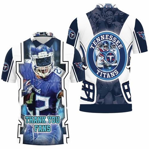 Derrick Henry #22 Tennessee Titans Afc Soth Champions Division Super Bowl 3D All Over Print Polo Shirt