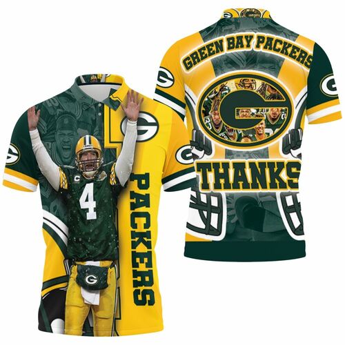 Green Bay Packers Brett Favre Thanks Nfl Season Nfc North Winner Personalized 3D All Over Print Polo Shirt