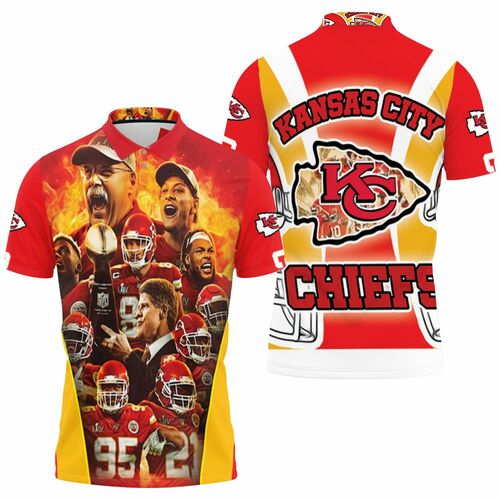Kansas City Chiefs Champions Afc West Division Super Bowl 3D All Over Print Polo Shirt