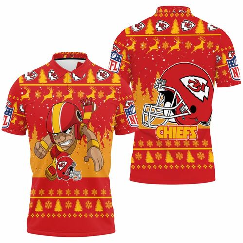 Kansas City Chiefs Helmet Logo Afc West Division Champions Super Bowl 3D All Over Print Polo Shirt Kansas City Chiefs Helmet Logo Afc West Division Champions Super Bowl 3D All Over Print Polo Shirt