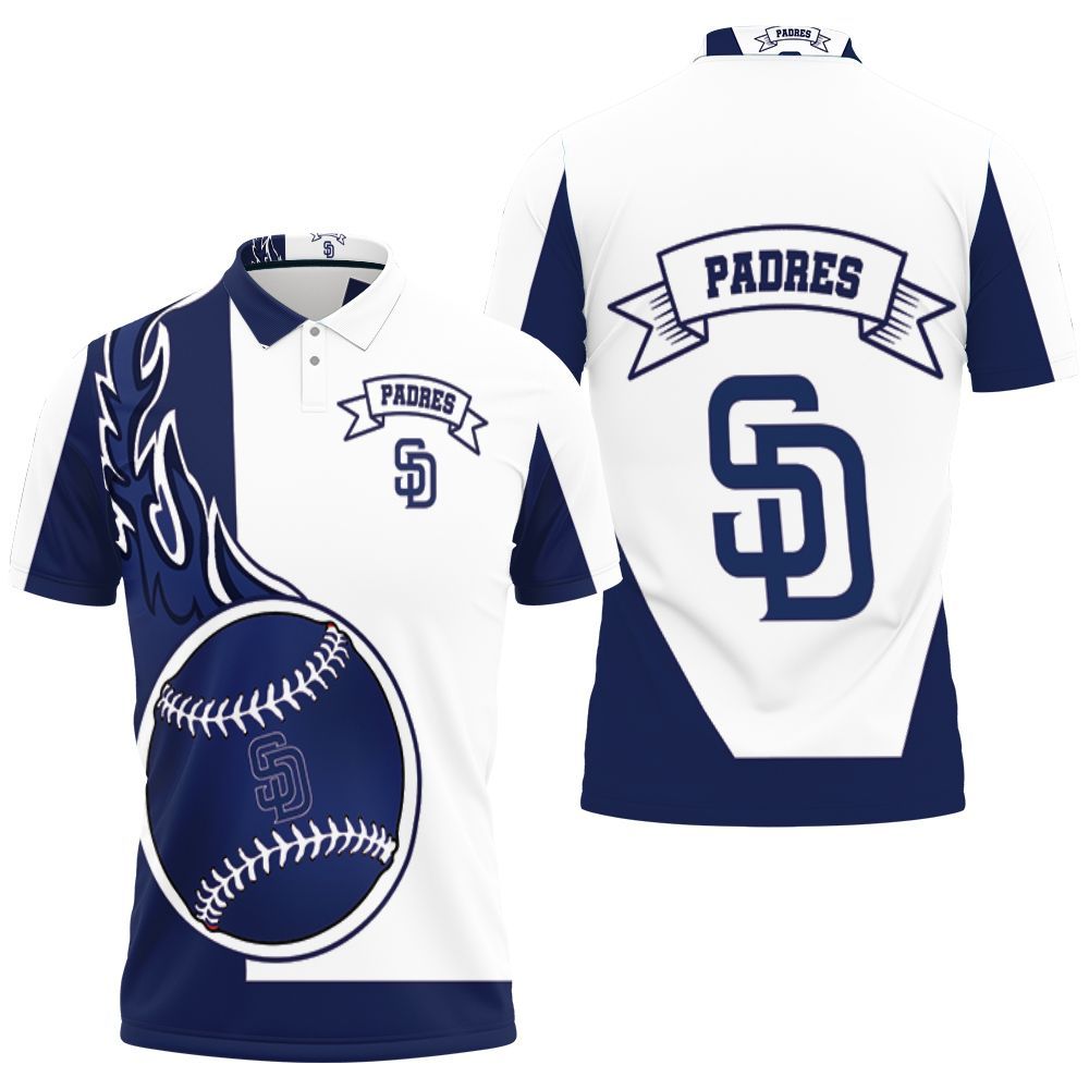 San Diego Padres 3D All Over Print Polo Shirt