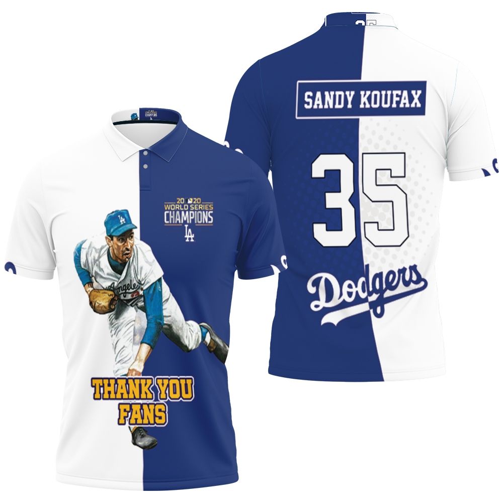 Sandy Koufax La Dodgers 3D All Over Print Polo Shirt