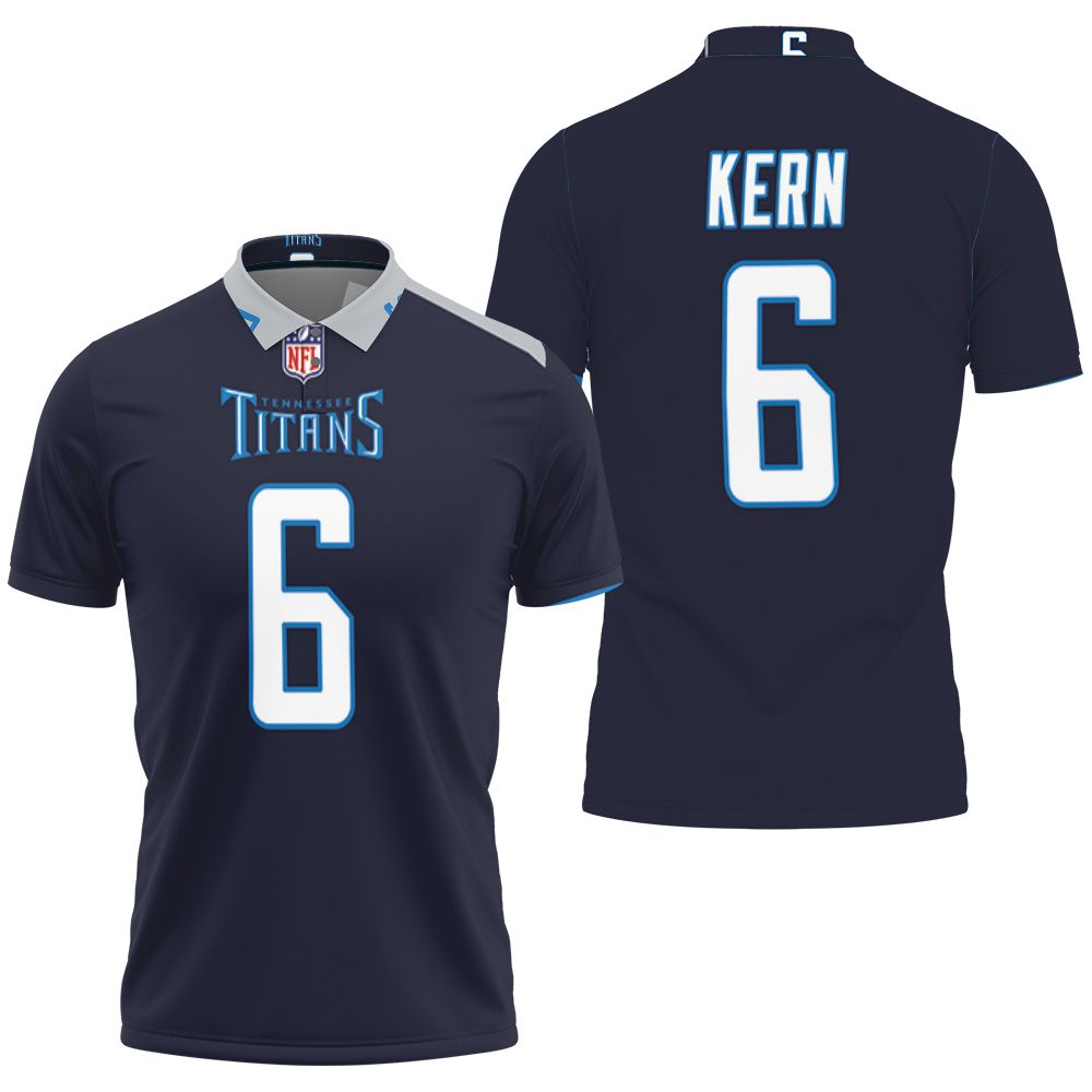 Tennessee Titans Brett Kern #6 Great Player Nfl American Football Team New Game Polo Shirt