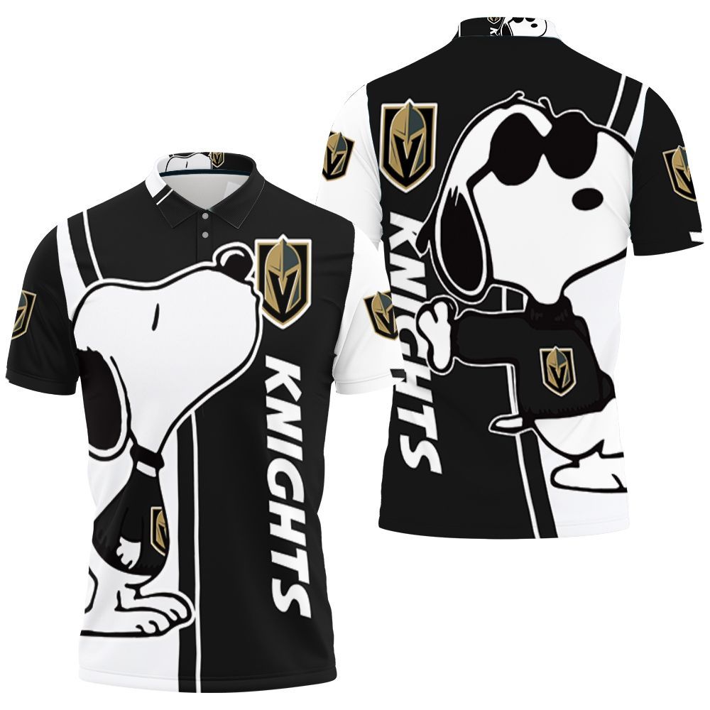 Vegas Golden Knights Snoopy Lover 3d Printed 3D All Over Print Polo Shirt