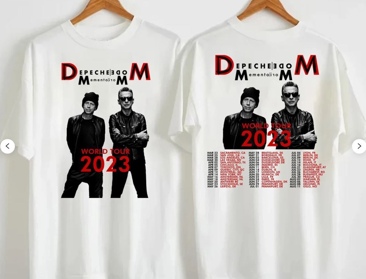 2023 Depeche Mode Memento Mori World Tour T-shirt