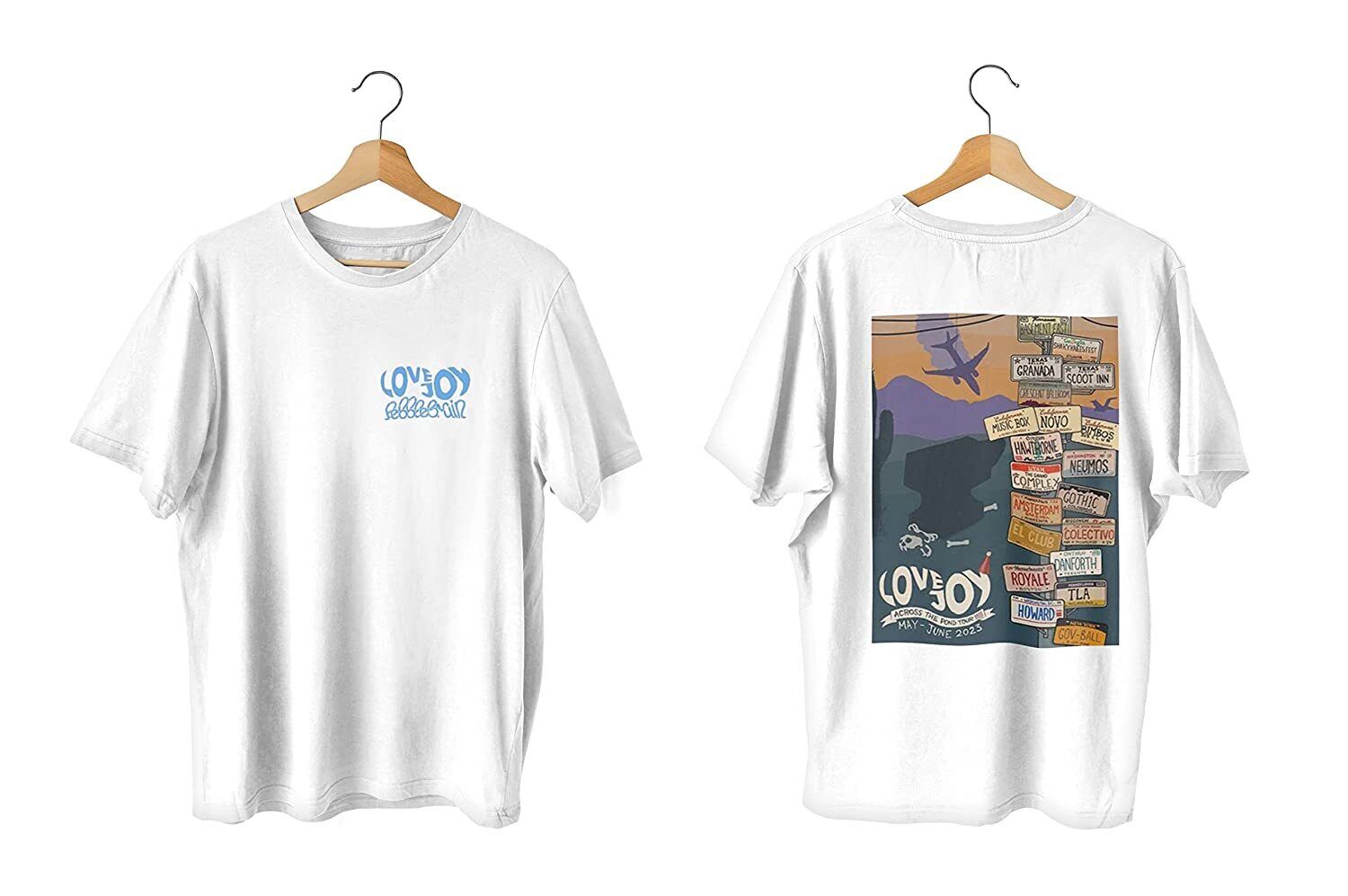 Across The Pond Tour 2023 T-shirt Lovejoy Tour