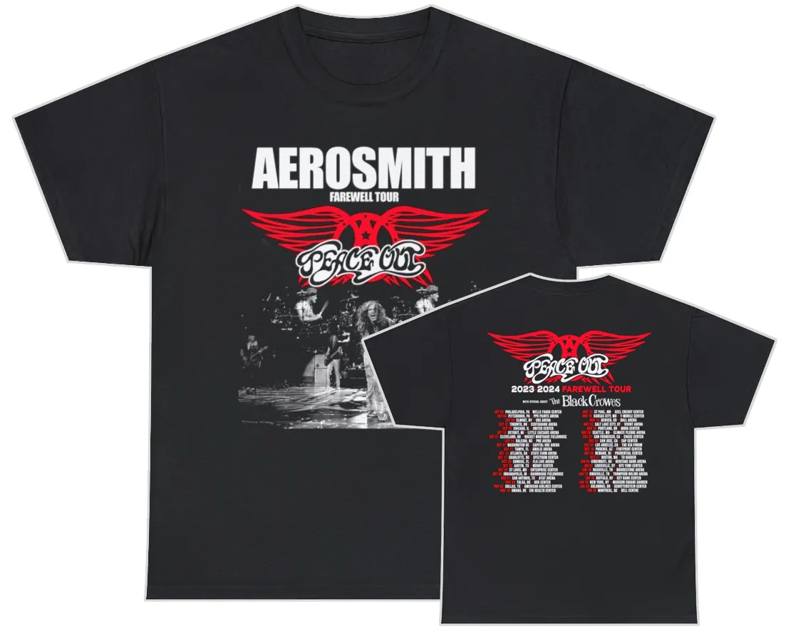 Aerosmith 2023 – 2024 Peace Out Farewell Tour shirts