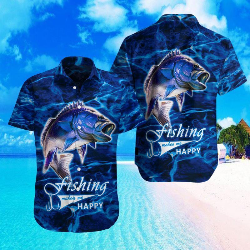 Bass Fishing Hawaiian Shirt
