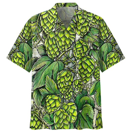Beer Green Garden Galaxy Hawaiian Shirt