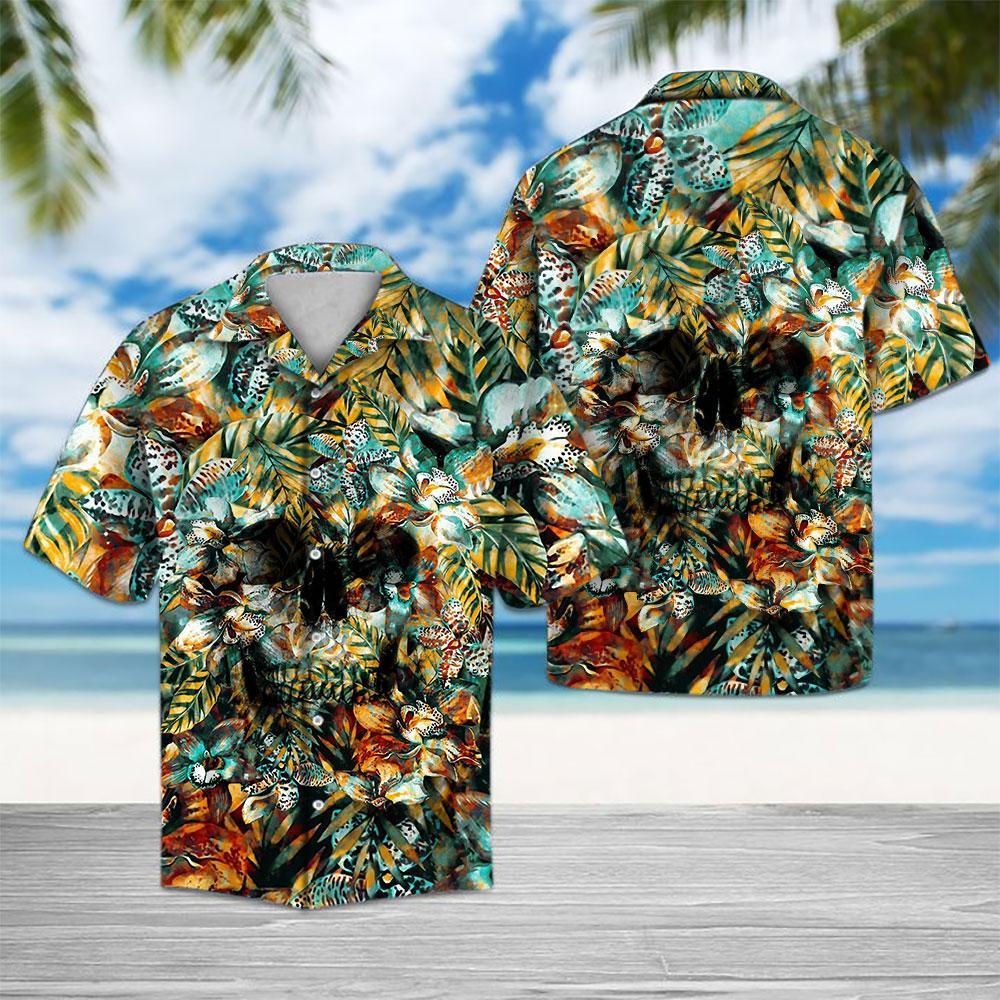 Best Beach Skull Hawaiian Shirt