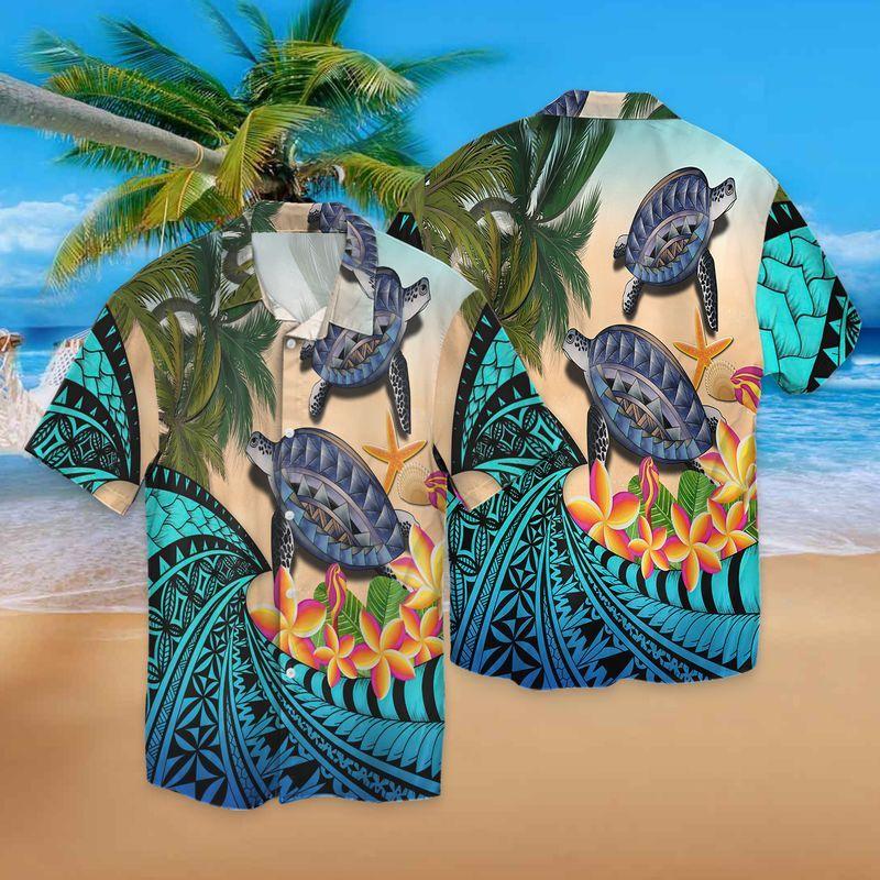 Best Beach Turtle Hawaiian Shirt