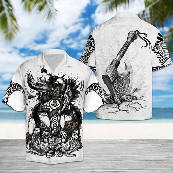 Best Viking Odin Hawaiian Shirt
