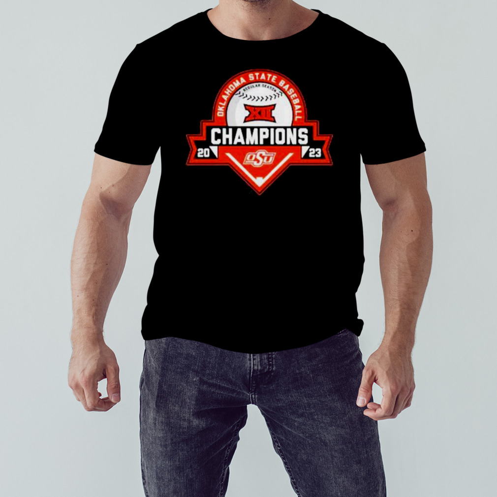 Blue 84 Orange Oklahoma State Cowboys 2023 Big 12 Baseball Regular Season Champions T-Shirt 1 Unisex tshirt