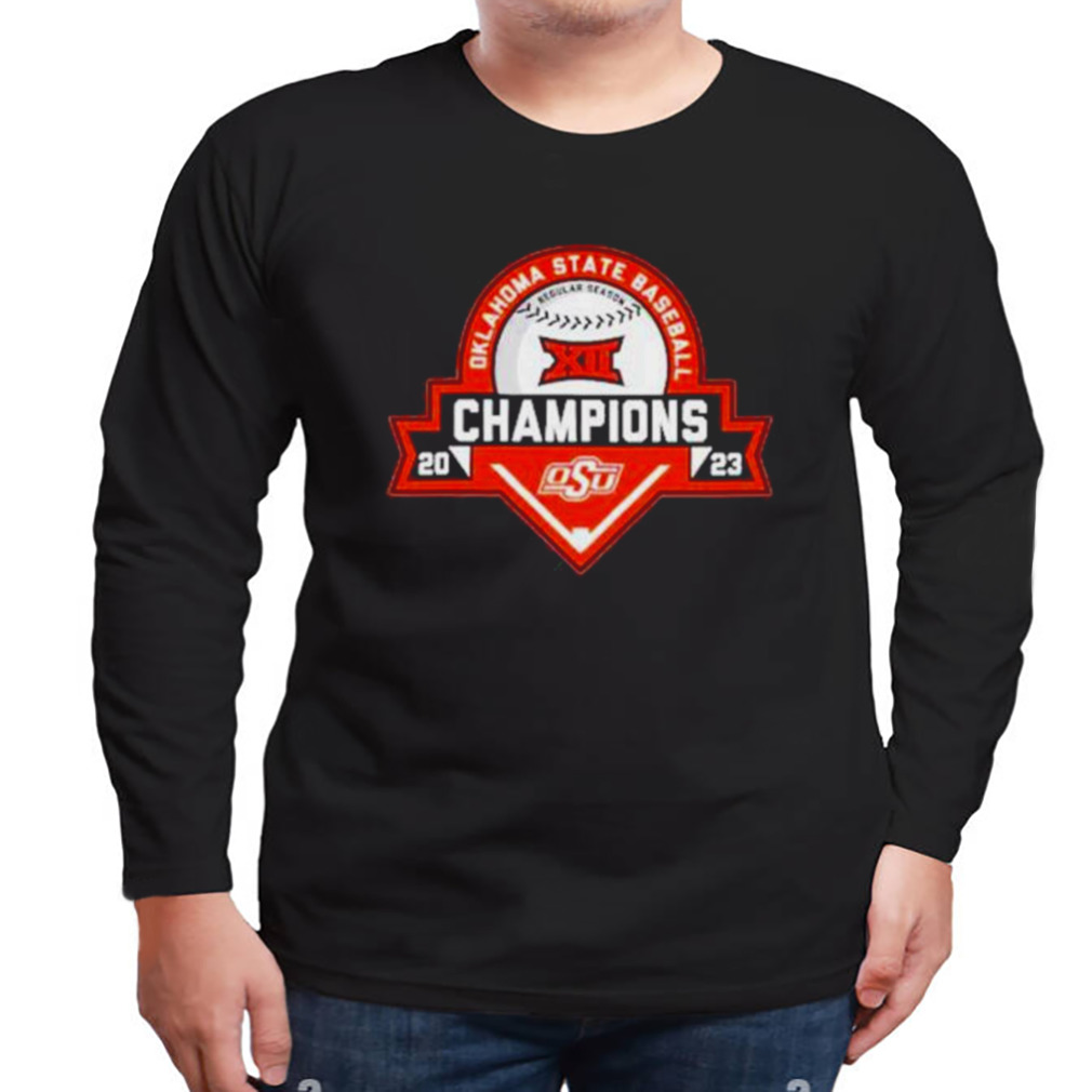 Blue 84 Orange Oklahoma State Cowboys 2023 Big 12 Baseball Regular Season Champions T-Shirt 3 Longsleeve tshirt