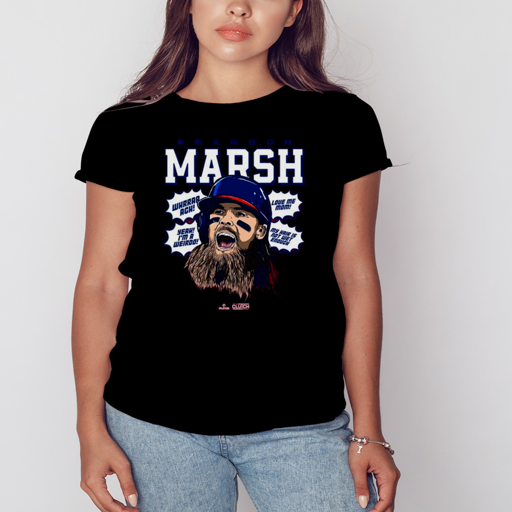 Brandon Marsh Philadelphia Baseball Portrait MLBPA shirt 2 Women's tshirt
