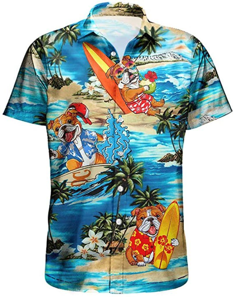 Bulldog Hawaiian Shirt