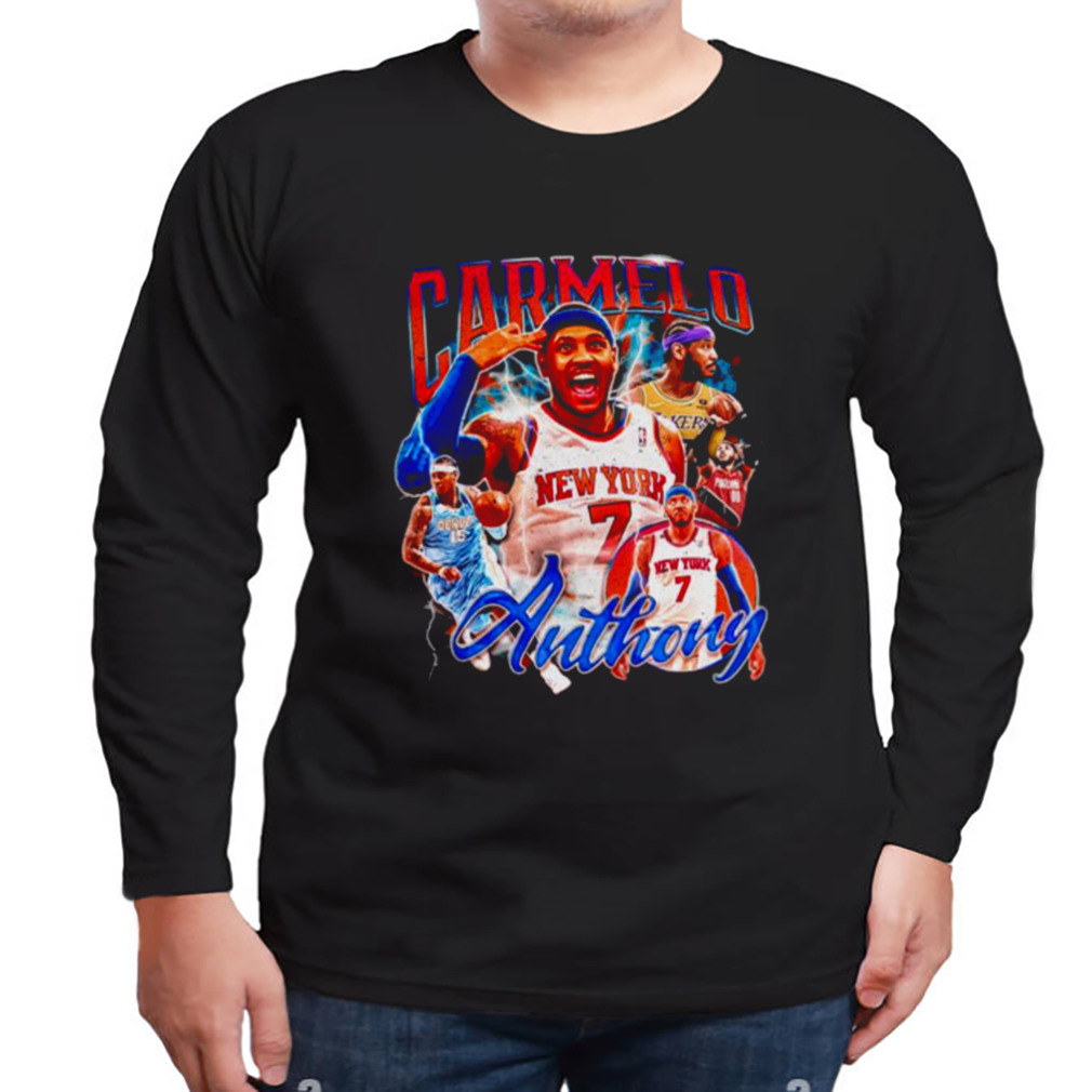 Carmelo Anthony New York Knicks shirt 3 Longsleeve tshirt
